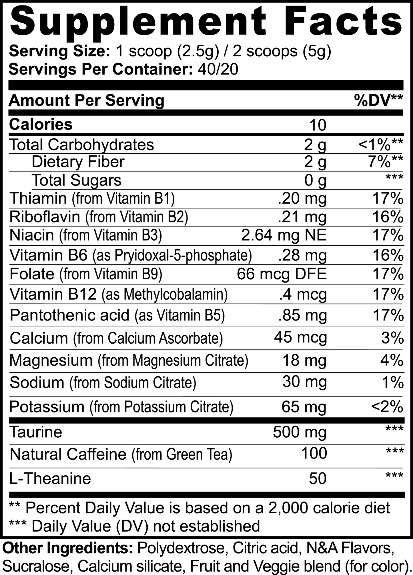 J&R Energy Powder (Guava Berry)