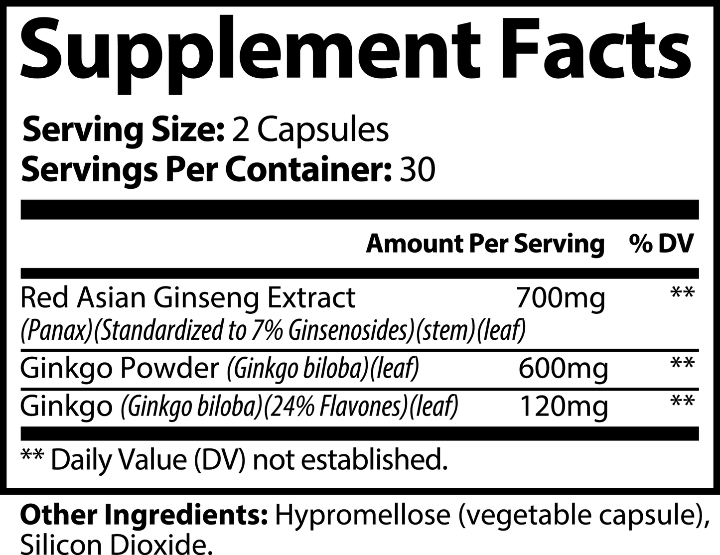 J&R Ginkgo Biloba + Ginseng