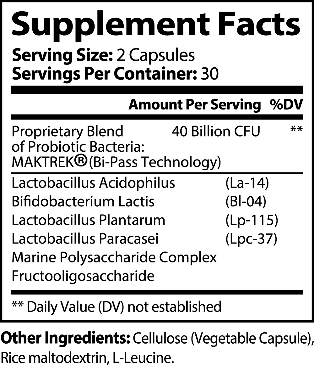 PROBIOTIC (Probiotic 40 Billion with Prebiotics)